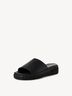 Lederpantolette - schwarz, BLACK, hi-res