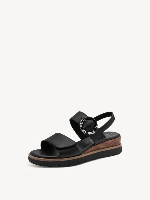 Sandalette - schwarz, BLACK, hi-res