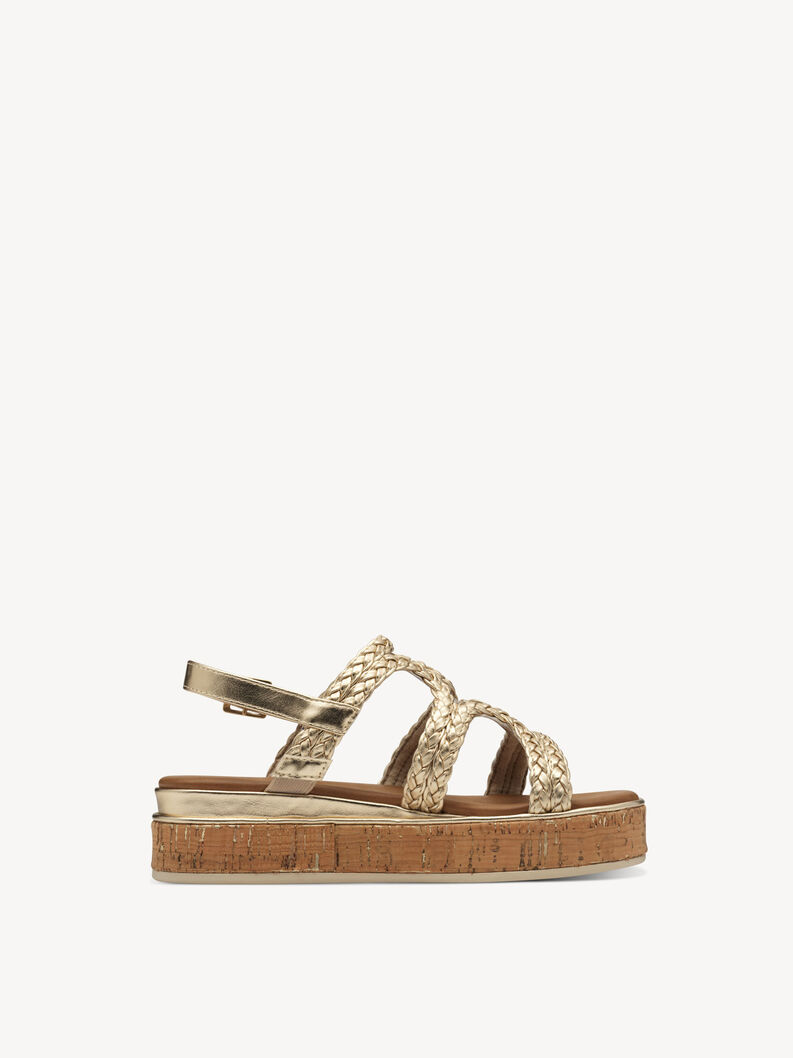 Sandal - gold, gold, hi-res