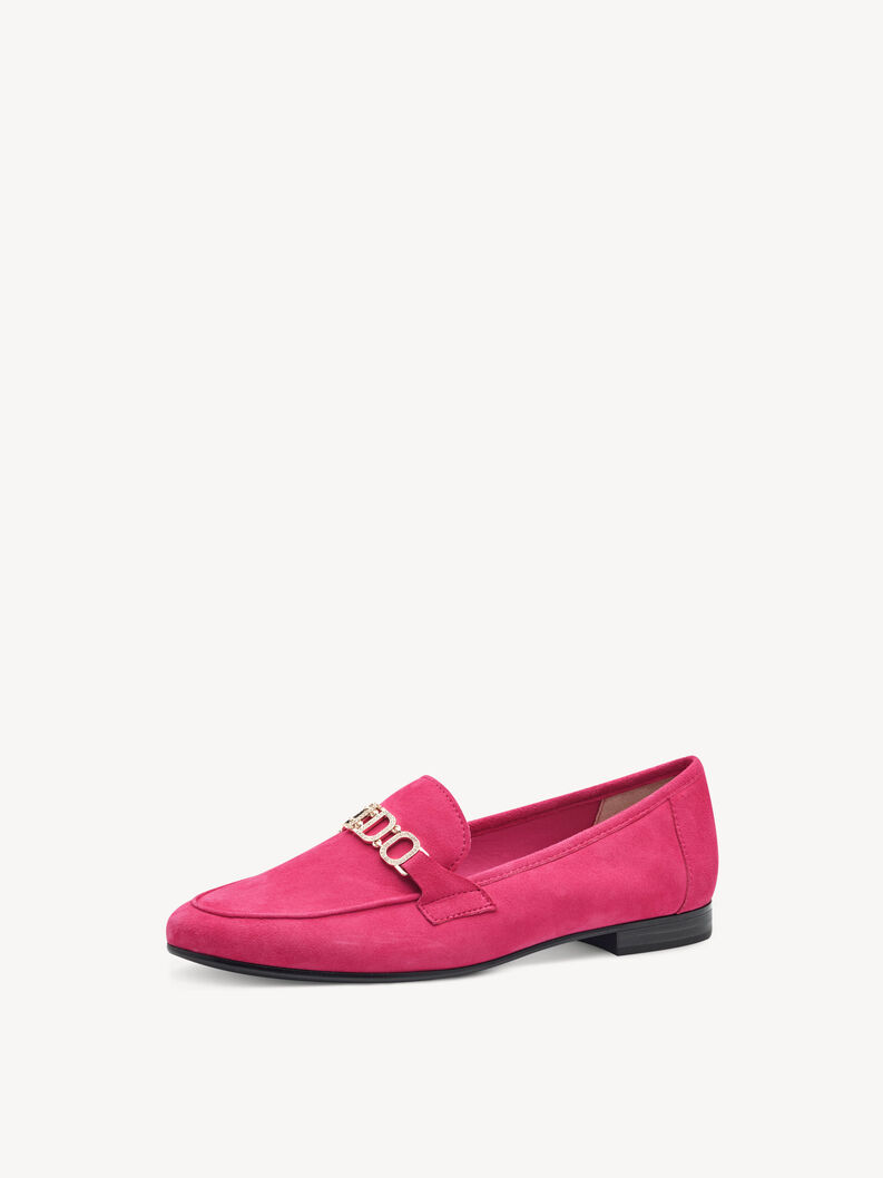 Lederslipper - pink, PINK, hi-res
