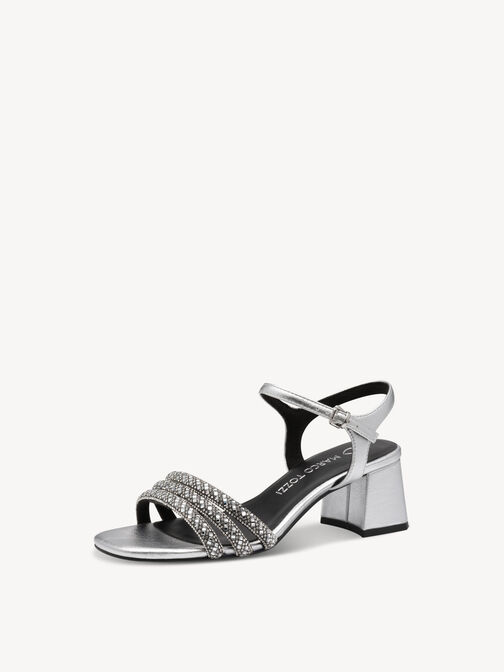 Sandale - silber, SILVER, hi-res