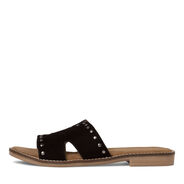 Mule en cuir - noir, BLACK, hi-res