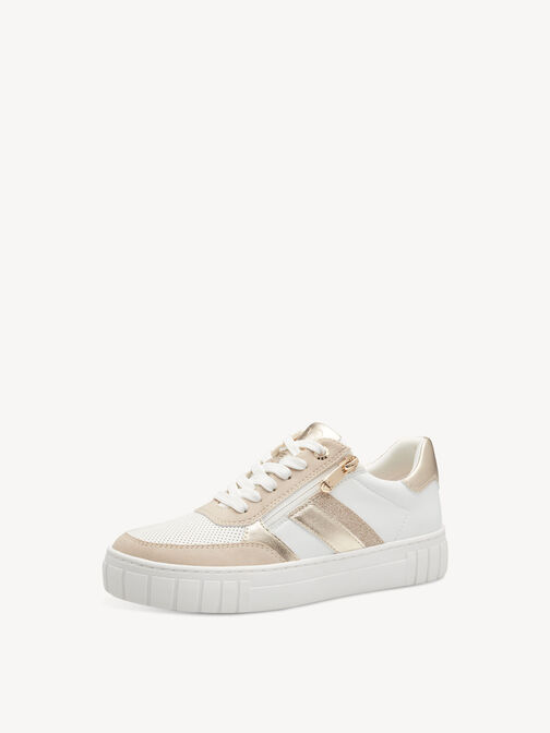 Sneaker - gold, WHITE/GOLD, hi-res
