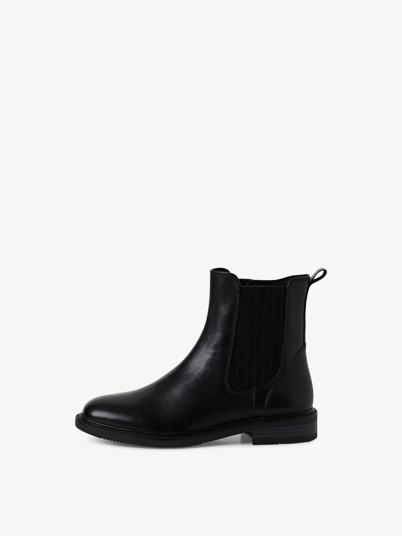 Leather Chelsea boot - black, BLACK, hi-res