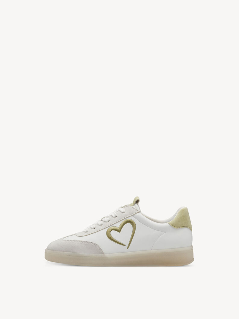 Sneaker - white, WHITE/LIME, hi-res