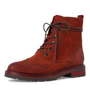 Leather Bootie - red, BRICK, hi-res
