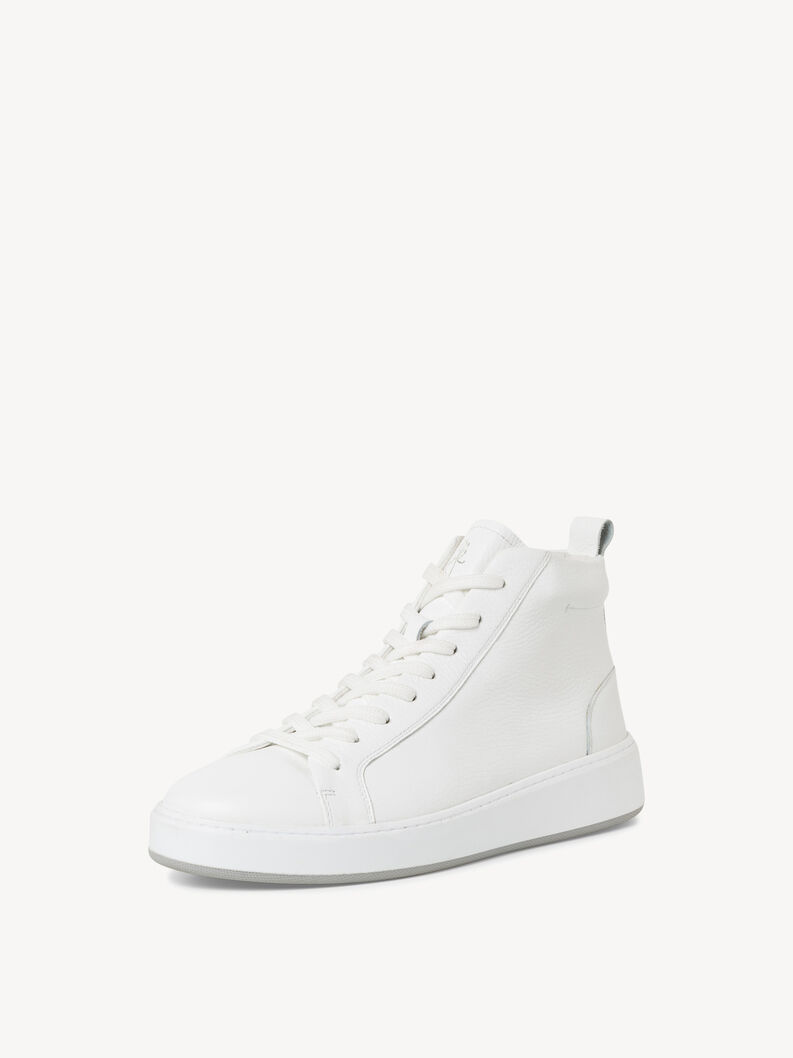 Ledersneaker - wei&szlig;, WHITE, hi-res