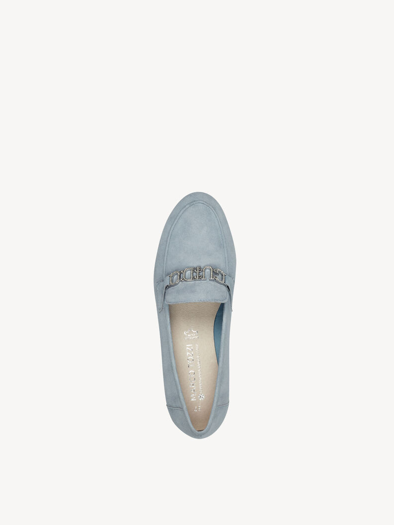Lederslipper - blau, POLAR, hi-res