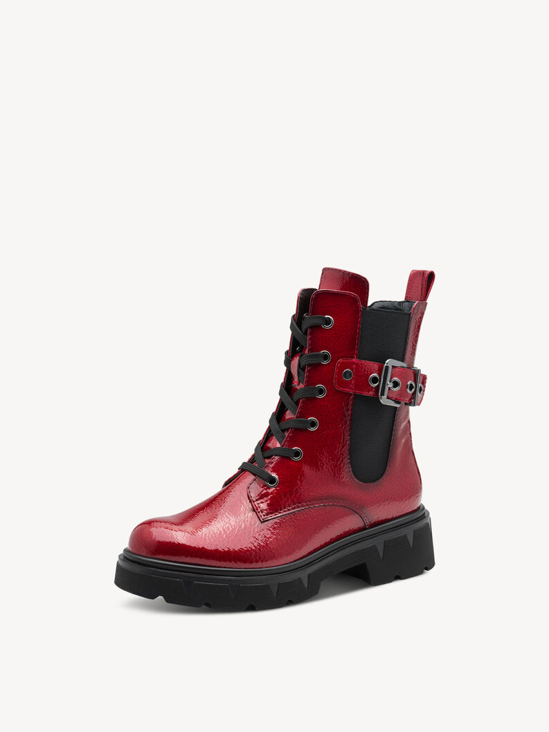 Stiefelette - rot, DK.RED PAT., hi-res