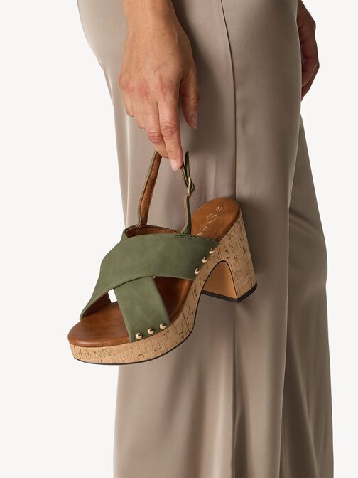 Sandalette - gr&uuml;n, OLIVE, hi-res