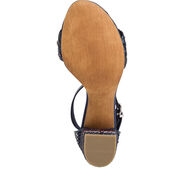 Heeled sandal - blue, NAVY MET.COMB, hi-res