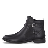 Leather Bootie - black, BLACK ANTIC, hi-res