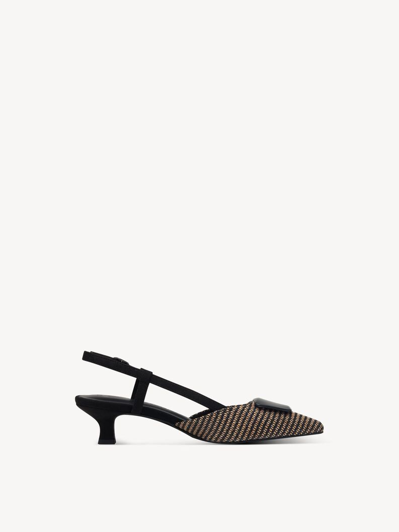 Slingpumps - schwarz, BLACK COMB, hi-res