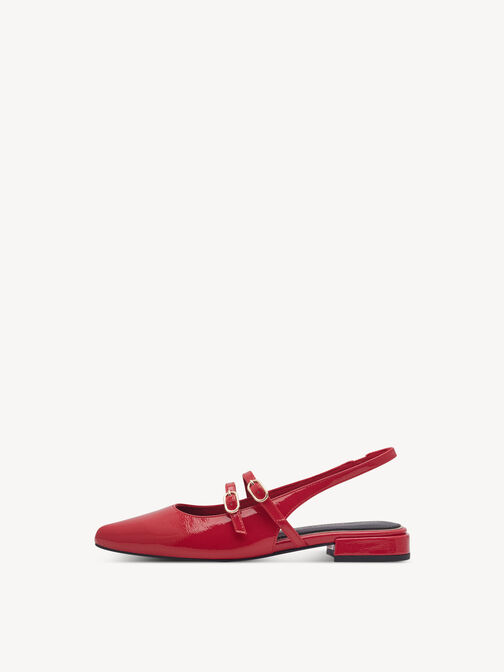 Slingpumps, RED PATENT, hi-res