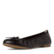 Leather Ballerina - black, BLACK, hi-res