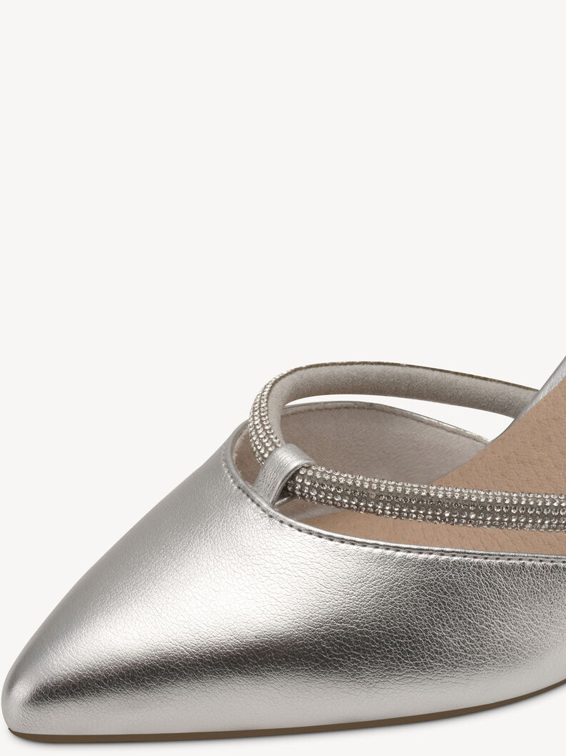 Pumps - metallic, SILVER, hi-res