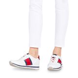 Sneaker - weiß, WHITE/NAVY, hi-res