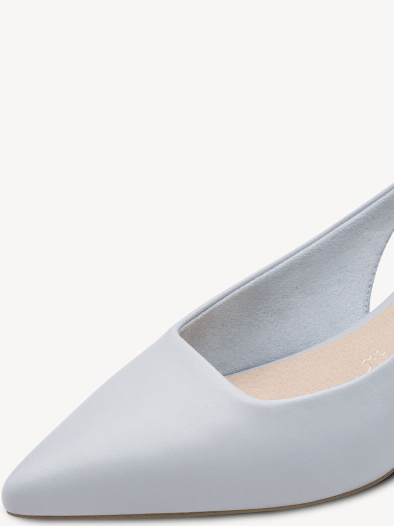 Lederslingpumps - blau, LT.BLUE NAPPA, hi-res