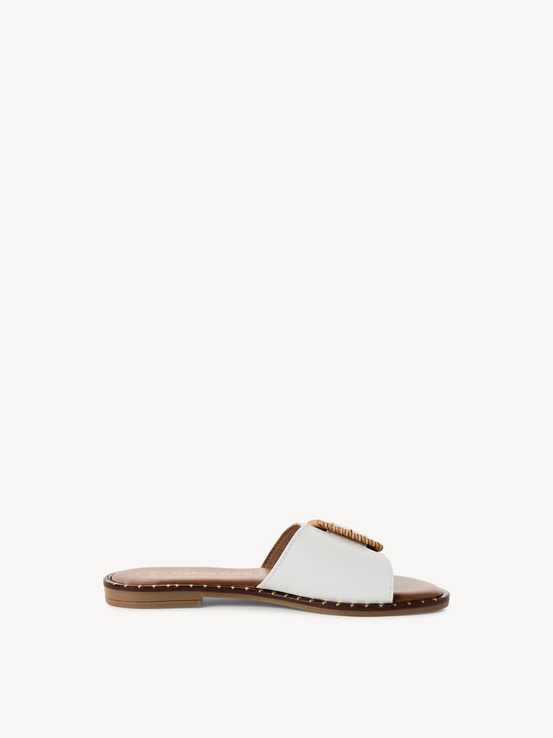 Leather Mule - white, WHITE COMB, hi-res