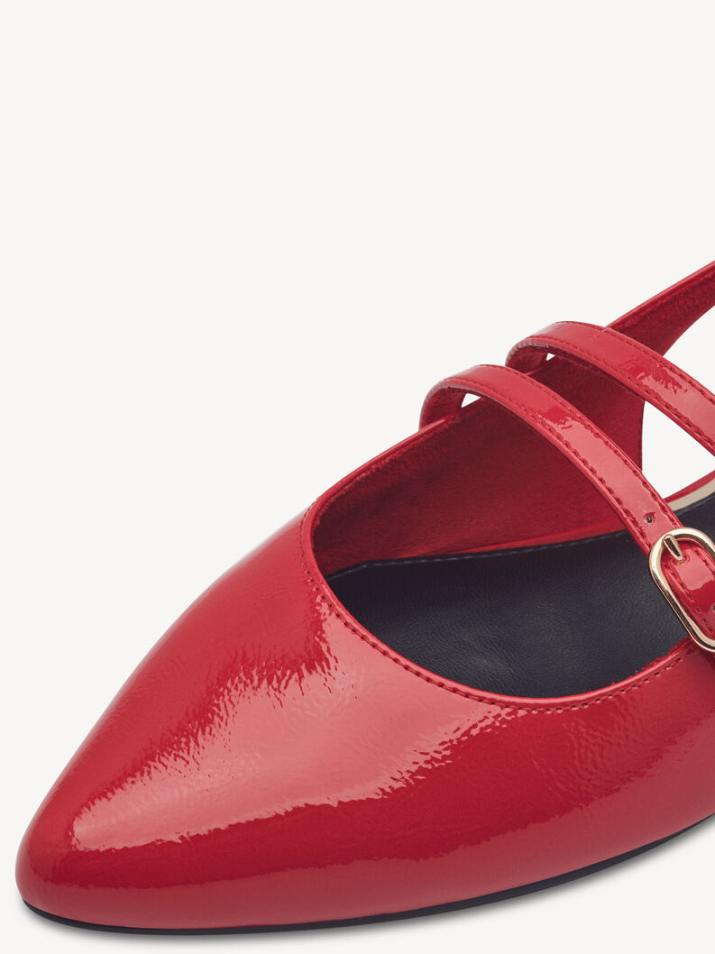 Scarpe con cinturino alla caviglia - rosso, RED PATENT, hi-res