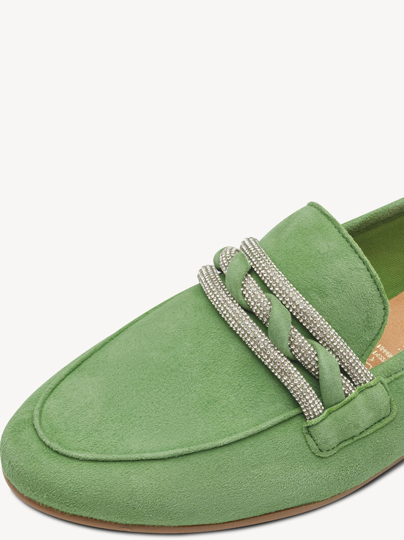 Lederslipper - grün, APPLE, hi-res