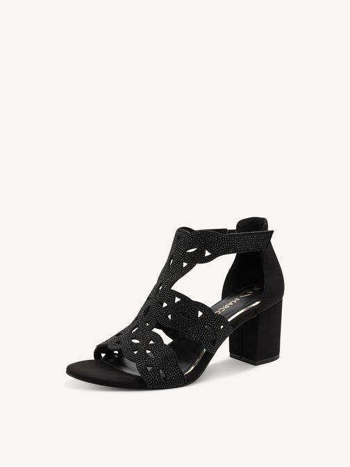 Sandalette - schwarz, BLACK, hi-res