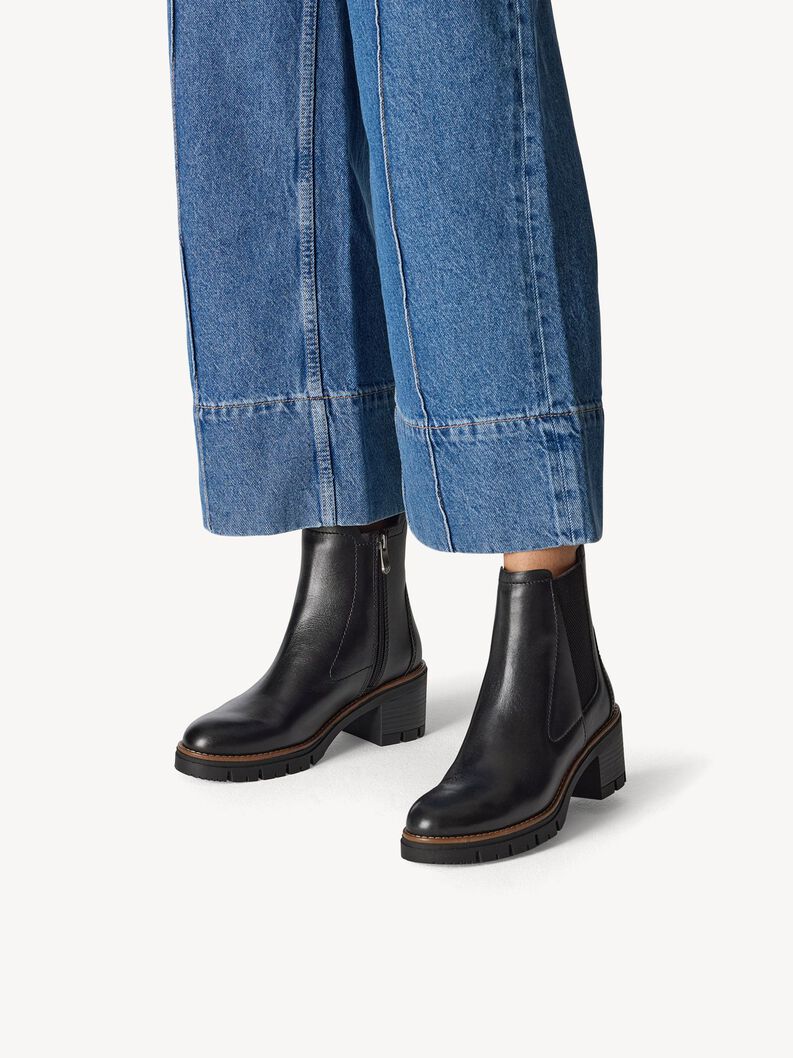 Leder Chelsea Boot - schwarz, BLACK COMB, hi-res