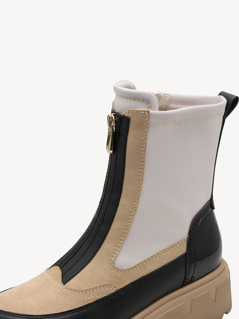 Stiefelette - beige, CREAM/BLACK, hi-res