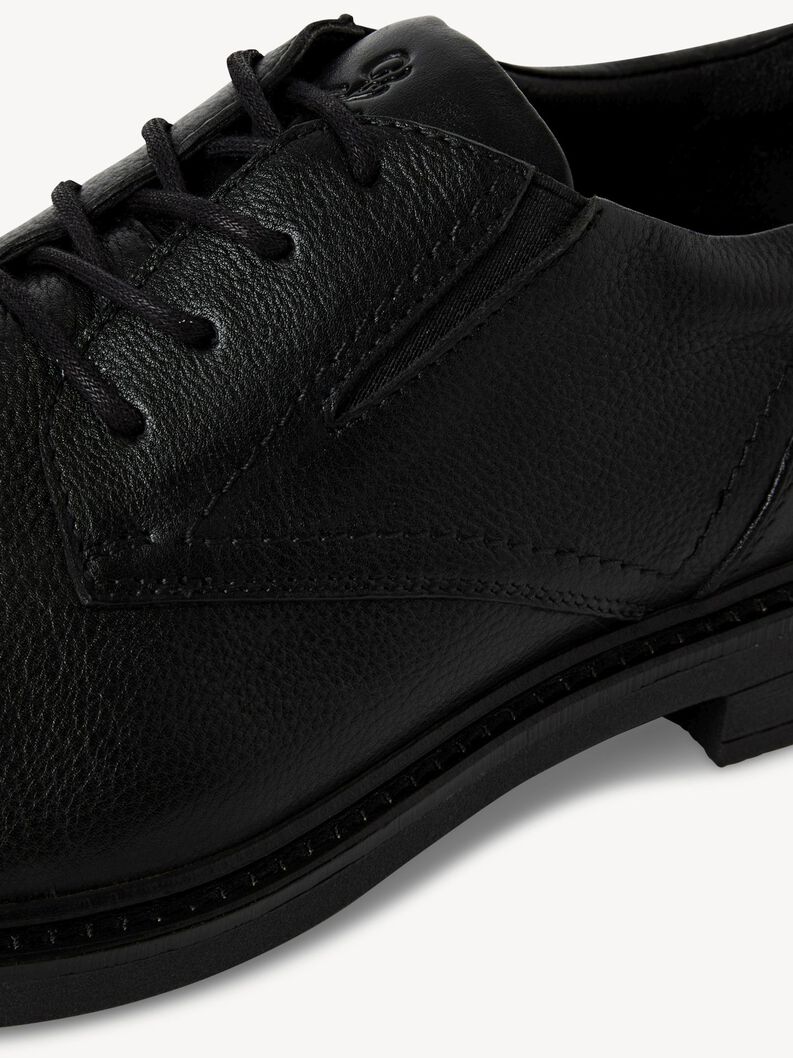 Lederhalbschuh - schwarz, BLACK, hi-res