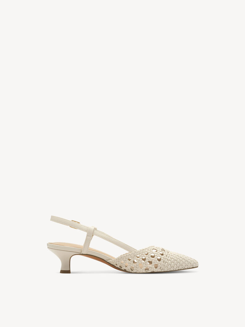 Klapki sling - beżowy, CREAM, hi-res