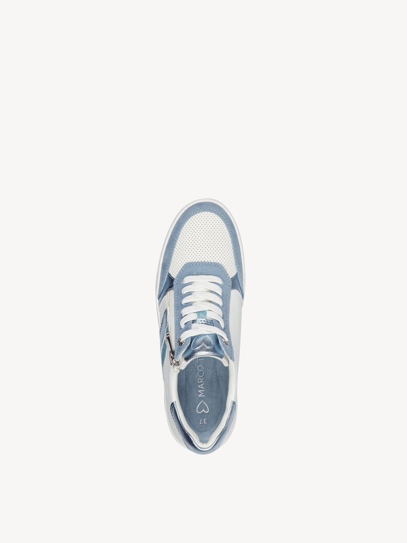 Tenisky - bílá, WHITE/LT.BLUE, hi-res