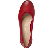 Escarpin en cuir - rouge, CHILI, hi-res
