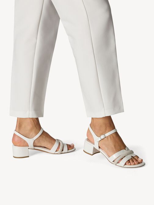 Sandalette - beige, IVORY PATENT, hi-res