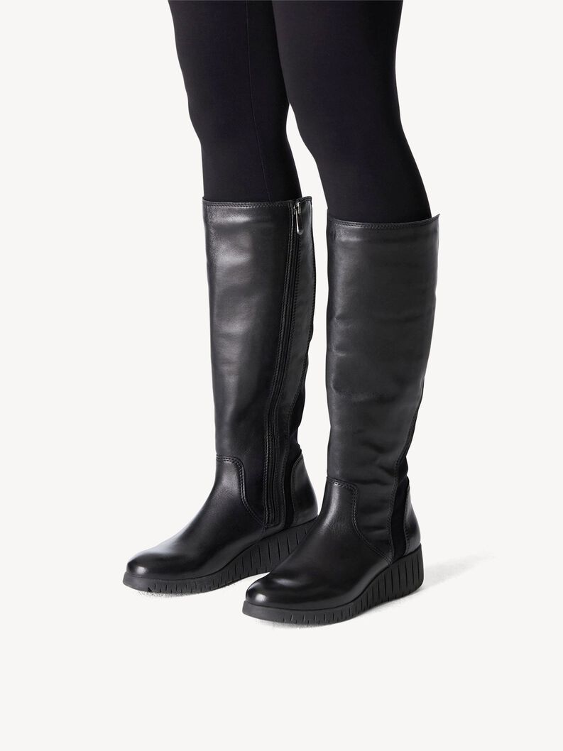 Whitedot Inuovo Schuhe Stiefel Stiefel Hoch Schwarz Die Boots Und