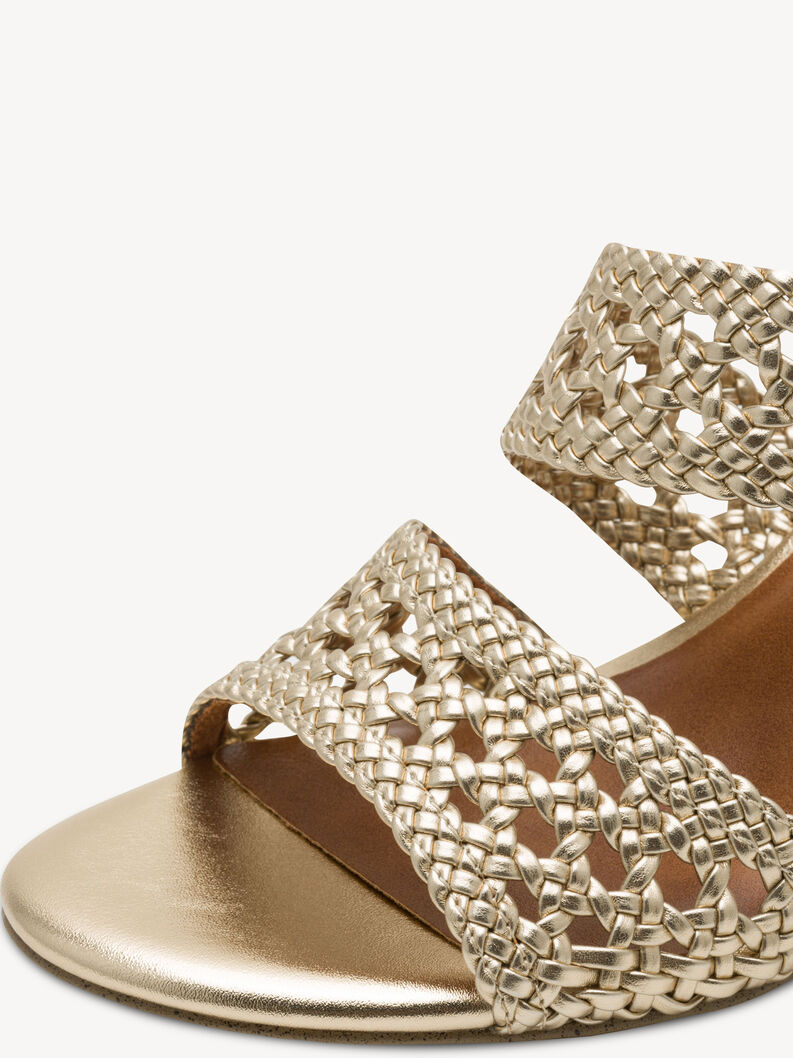 Sandalette - metallic, GOLD, hi-res