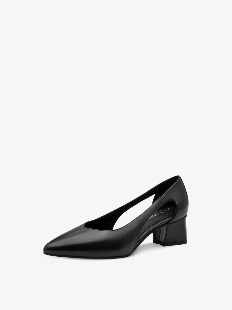 Lederpumps - schwarz, BLACK, hi-res