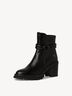 Lederstiefelette - schwarz, BLACK, hi-res