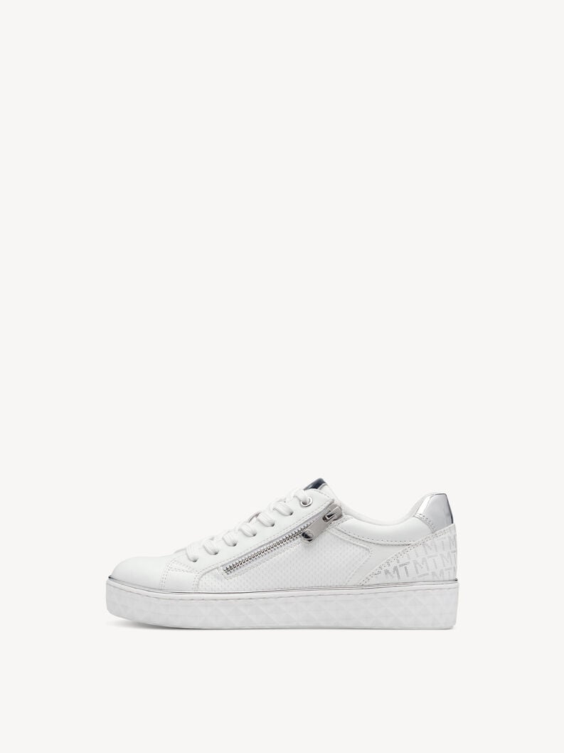 Sneaker - wei&szlig;, WHITE/SILVER, hi-res