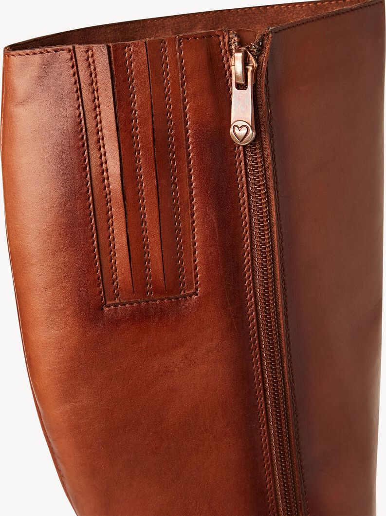 Lederstiefel - braun, COGNAC, hi-res
