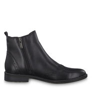 Leather Bootie - black, BLACK ANTIC, hi-res