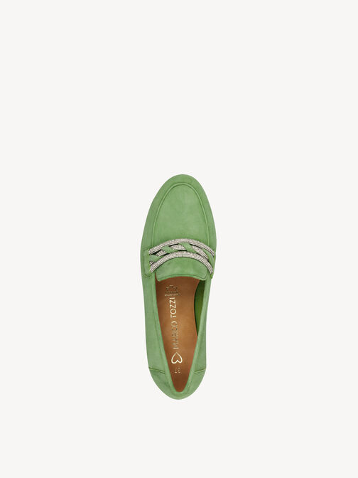 Lederslipper - grün, APPLE, hi-res