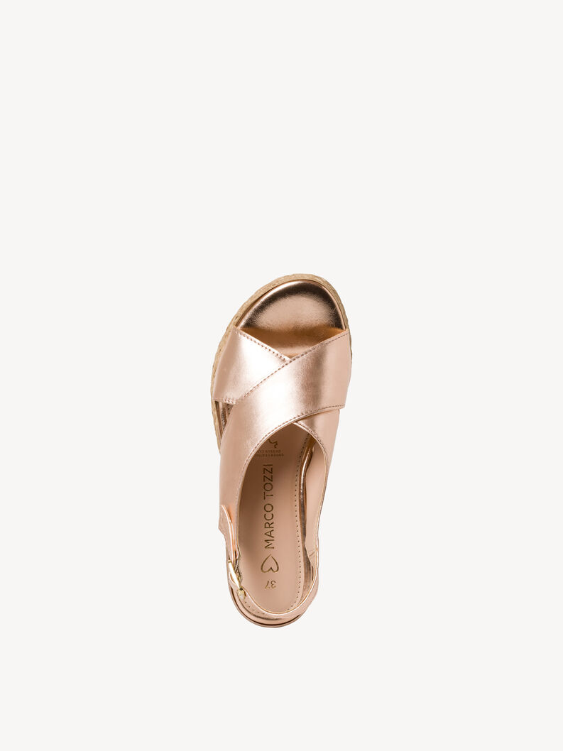 Ledersandale - rosa, ROSE METALLIC, hi-res