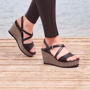 Sandalette - schwarz, BLACK, hi-res
