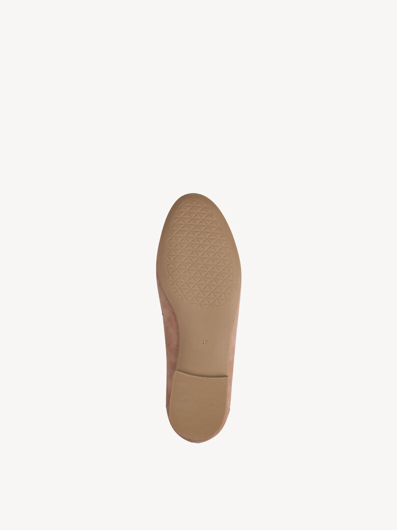 Lederslipper - beige, NUDE, hi-res