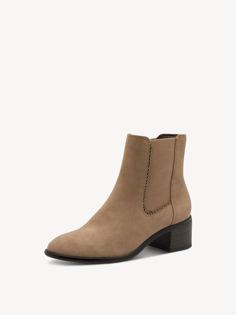 Leder Chelsea Boot - beige, BEIGE, hi-res