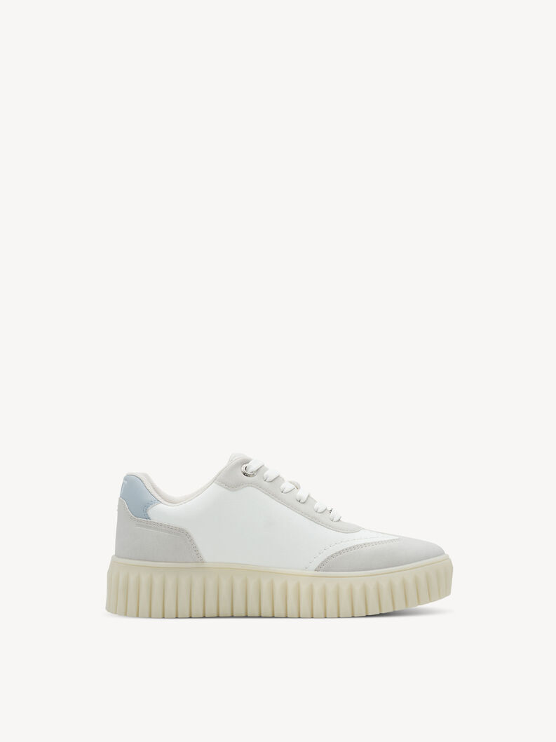 Sneaker - wei&szlig;, WHITE/BLUE, hi-res