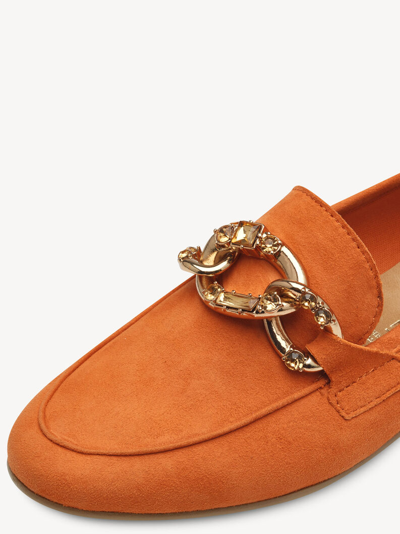 Lederslipper - orange, ORANGE, hi-res