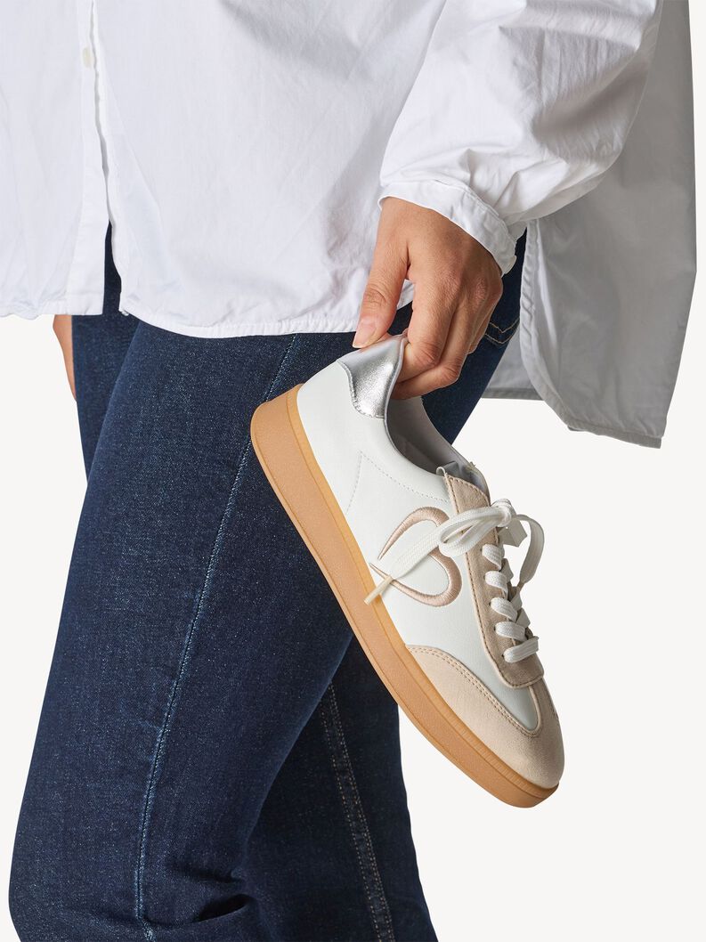 Sneaker - wei&szlig;, WHITE/DUNE, hi-res