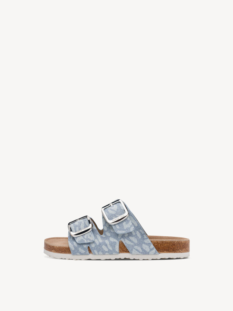 Pantolette - blau, LEO LT.BLUE, hi-res