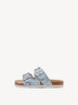 Pantolette - blau, LEO LT.BLUE, hi-res